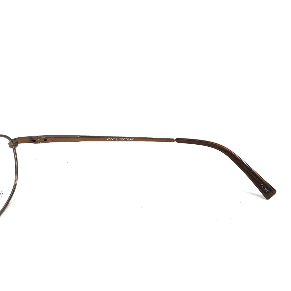 Modz Eyeglasses Frames MODERN DICTATOR MATTE BROWN Oval Wire Rim 53-17-145